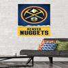 Trends International NBA Denver Nuggets - Logo 18 Wall Poster, 22.375" x 34", Premium Poster & Mount Bundle view 2