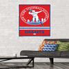 NFL New York Giants - Retro Logo 15 Wall Poster, 34L" x 22.4W", Premium Poster & Mount Bundle view 2