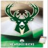 Trends International NBA Milwaukee Bucks - Logo 16 Wall Poster, 22.375" x 34", Premium Poster & Mount Bundle view 1