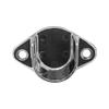DBM IMPORTS 1-1/16'' Tubing U Chrome Finish Half Round Wall Flanges Fixture Hanger 10 Pc view 2