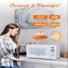 COMMERCIAL CHEF 1.4 Cubic Foot Microwave with 10 Power Levels, Small Microwave with Push Button, 1100 Watt Microwave with Digital Control Panels, Countertop Microwave with Timer, White view 4