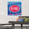 Trends International NBA Detroit Pistons - Logo 17 Wall Poster, 34L x 22.4W, Premium Poster & Mount Bundle view 2