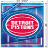 Trends International NBA Detroit Pistons - Logo 17 Wall Poster, 34L x 22.4W, Premium Poster & Mount Bundle view 3