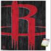 Trends International NBA Houston Rockets - Logo 19 Wall Poster, 22.375" x 34", Premium Poster & Mount Bundle view 1