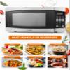 COMMERCIAL CHEF 1.4 Cubic Foot Microwave with 10 Power Levels, Small Microwave with Push Button, 1100 Watt Microwave with Digital Control Panels, Countertop Microwave with Timer, Stainless Steel view 2