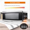 COMMERCIAL CHEF 1.4 Cubic Foot Microwave with 10 Power Levels, Small Microwave with Push Button, 1100 Watt Microwave with Digital Control Panels, Countertop Microwave with Timer, Stainless Steel view 3
