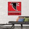 NFL Atlanta Falcons - Retro Logo 15 Wall Poster, 34L" x 22.4W", Premium Poster & Mount Bundle view 2