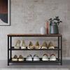 AZL1 Life Concept Shoe Bench, 3-Tier Engineered Wood Shoe Rack, Placement Shelves with Seat for Entryway, Living Room and Hallway view 2