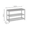 AZL1 Life Concept Shoe Bench, 3-Tier Engineered Wood Shoe Rack, Placement Shelves with Seat for Entryway, Living Room and Hallway view 3