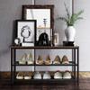 AZL1 Life Concept Shoe Bench, 3-Tier Engineered Wood Shoe Rack, Placement Shelves with Seat for Entryway, Living Room and Hallway view 4