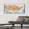 Trends International Map - USA Wall Poster, 22.375" x 34", Premium Poster & Mount Bundle view 2