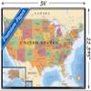 Trends International Map - USA Wall Poster, 22.375" x 34", Premium Poster & Mount Bundle view 3
