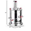 Samovar Tea Kettle, Turkish Semaver Charcoal and Wood Water Heater Boiler, for Camping, Picnic, Hunting, Hiking, Yachting view 4