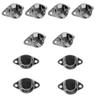 MH GLOBAL 1-1/16'' Tubing U Flange Half Round Wall Flanges Retail Fixture Hanger 10 Pc view 1