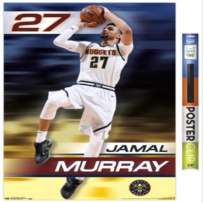Trends International NBA Denver Nuggets - Jamal Murray 19 Wall Poster, 22.375" x 34", Premium Poster & Clip Bundle
