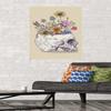 Trends International Rachel Caldwell - Flower Skull Wall Poster, 22.375" x 34", Premium Poster & Mount Bundle view 2