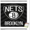 Trends International NBA Brooklyn Nets - Logo 15 Wall Poster, 22.375" x 34", Premium Poster & Mount Bundle view 1