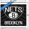 Trends International NBA Brooklyn Nets - Logo 15 Wall Poster, 22.375" x 34", Premium Poster & Mount Bundle view 3