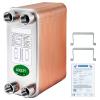 BestEquip Heat Exchanger 3"x7.5" 60 Plates Brazed Plate Heat Exchanger 316L 1/2" BSP FPT Heat Exchanger EATB12 Beer Wort Chiller for Hydronic Heating view 1