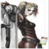 DC Comics Harley Quinn Wall Poster, 34L" x 22.4W", Premium Poster & Mount Bundle view 1