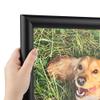 ArtToFrames 29x39 Inch Black Picture Frame, This 1.25 Inch Custom Wood Poster Frame is Satin Black Bull Nose, Great for Your Art or Photos - Comes with Economy Acrylic view 1
