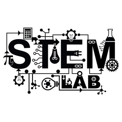 STEM Lab Vinyl Wall Decal - Science Technology Engineering Mathematics - Classroom Wall Decoration Sticker - 20" x 30" School, Teacher, Class Decor