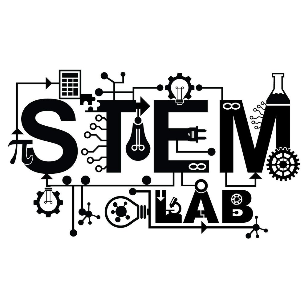 STEM Lab Vinyl Wall Decal - Science Technology Engineering Mathematics Decoration - Kid's Classroom Wall Decoration Sticker - 10" x 20" - School, Teacher, Class Decor
