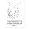 Ecclesiastes 4:9-12 A Cord of Three Strands Is Not Quickly Broken Line Art Sketch Print, Unframed view 1