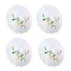 TJ Global PACK OF 4 Japanese Chinese Kids Size 22" Umbrella Parasol For Wedding Parties, Photography, Costumes, Cosplay, Decoration And Other Events - 4 Umbrellas (White) view 1