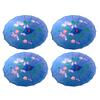 TJ Global PACK OF 4 Japanese Chinese Kids Size 22" Umbrella Parasol For Wedding Parties, Photography, Costumes, Cosplay, Decoration And Other Events - 4 Umbrellas (Blue) view 1
