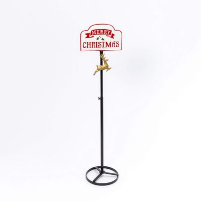 43.5 Inch Metal Wreath Stand - Merry Christmas Sign with Stand