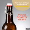Barcaloo 16oz Amber Glass Beer Bottles for Home Brewing - 12 Pack with Flip Caps - Family Owned American Brand view 4