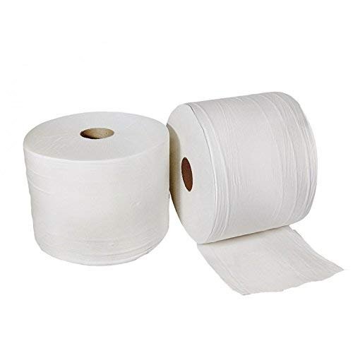 Emcen Pack of 2 Industrial Paper Spools, White, 0
