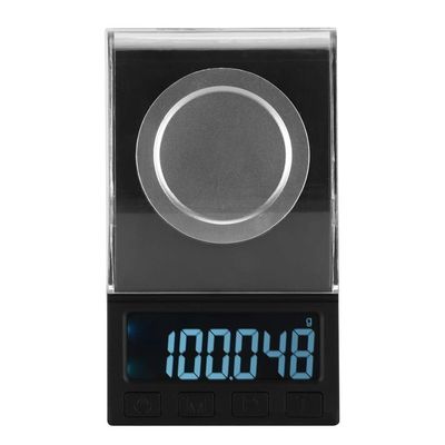 Digital Jewelry Scale, 100G / 0.001G Lcd Mini Electronic Jewelry Carat Scale Laboratory Balance Gold Silver Diamond Stone Weight Measuring Tool for Weighing Precious Gems