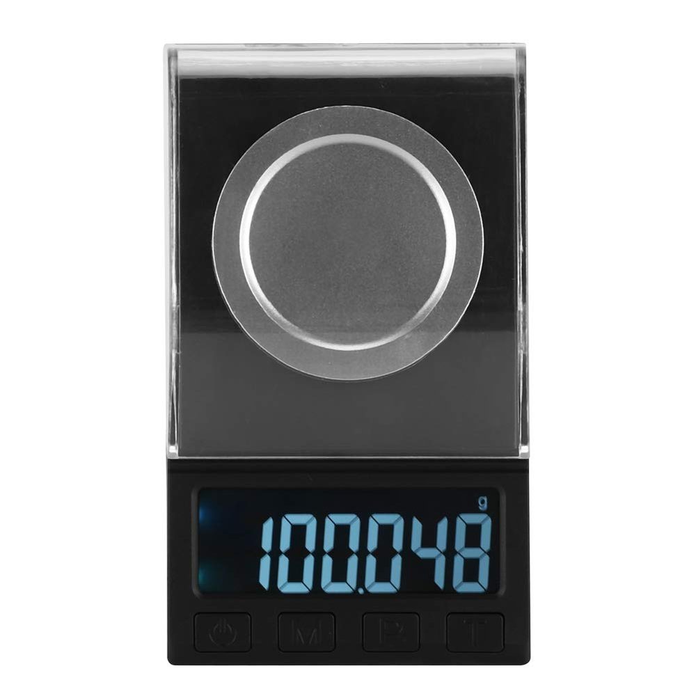 Digital Jewelry Scale, 100G / 0.001G Lcd Mini Electronic Jewelry Carat Scale Laboratory Balance Gold Silver Diamond Stone Weight Measuring Tool for Weighing Precious Gems