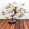 TALO Gemstone Money Tree Feng Shui Bonsai for Reiki Healing Chakra Stone Balancing Energy Generator Spiritual Meditation (Citrine & Amethyst (Silver Wire)) view 1