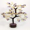 TALO Gemstone Money Tree Feng Shui Bonsai for Reiki Healing Chakra Stone Balancing Energy Generator Spiritual Meditation (Citrine & Amethyst (Silver Wire)) view 3