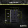 HolsterBuilder Combat-Loops, Holster Belt Clip Polymer Attachment, Outdoor Loops with Mounting Holster Hardware, Mag Pouches Sheath Tools, Heavy Duty Tactical Accessories - USA Made view 2