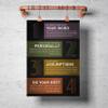 Anna Flora The Agreements Poster - Four Ways to Change Your Life Horizontal Print Motivational Print Poster Dcor Home Office view 3