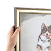 ArtToFrames 23x32 Inch Silver Picture Frame, This 1.38 Inch Custom Wood Poster Frame is Antique Silver Panel - Comes with Economy Acrylic and Corrugated Backing (2WOMD8981-23x32) view 1