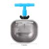 5Pcs Stainless Steel Automatic Rabbit Drinker Nipple Drinking Bowl Waterer Farm Accessory(Large Bowl with Tee Connector ) view 2
