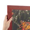ArtToFrames 23x49 Inch Red Picture Frame, This 1.50 Inch Custom Poster Frame is Real Reclaimed Red Barnwood - Comes with Economy Acrylic and Corrugated Backing (2WOMRFB-150-BRD-23x49) view 1