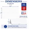 Printable Name Tent Cards - Large 3-1/2" x 11" - Blank Folding Paper for Place Cards/Table Cards - White 80lb Cover - 100 Pack view 2