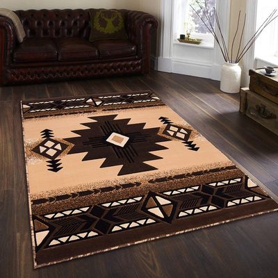 Southwestern Navajo Aztec Native American Geometric Area Rug Berber (5 Feet 3 Inch X 7 Feet 5 Inch)