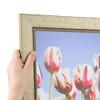 ArtToFrames 8x33 Inch Gold Picture Frame, This 1.75 Inch Custom Wood Poster Frame is Metallic Gold with Ornate Detail - Comes with Economy Acrylic and Corrugated Backing (2WOMTM310-333-8x33) view 1