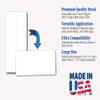 Printable Name Tent Cards - Large 3-1/2" x 11" - Blank Folding Paper for Place Cards/Table Cards - White 80lb Cover - 50 Pack view 2