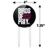 Acrylic Birds of Prey Movie Logo Cake Topper Party Decoration for Wedding Anniversary Birthday Graduation view 2