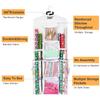SumDirect Double-Sided Gift Wrap Organizer - White Hanging Wrapping Paper Gift Bag Storage Holder Pockets view 2