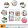 SumDirect Double-Sided Gift Wrap Organizer - White Hanging Wrapping Paper Gift Bag Storage Holder Pockets view 3