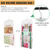 SumDirect Double-Sided Gift Wrap Organizer - White Hanging Wrapping Paper Gift Bag Storage Holder Pockets view 4